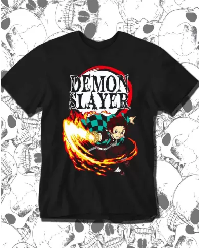 Camiseta Estampada Demon Slayer kimetsu no yaiba Tanjiro 03 🍜 Calidad Premium