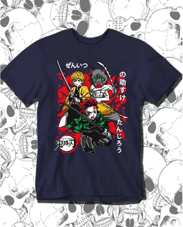 Camiseta Estampada Demon Slayer kimetsu no yaiba 01 🍜 Calidad Premium