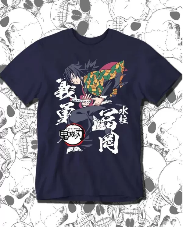 Camiseta Estampada Demon Slayer kimetsu No yaiba Tomioka 🍜 Calidad Premium