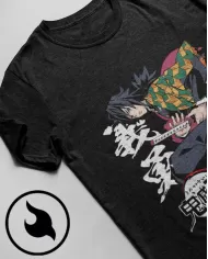 Camiseta Estampada Demon Slayer kimetsu No yaiba Tomioka 🍜 Calidad Premium