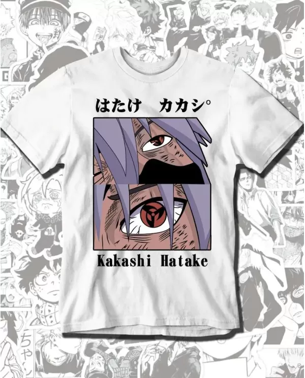 Camiseta Estampada Naruto Kakashi 03 💥 Calidad Premium