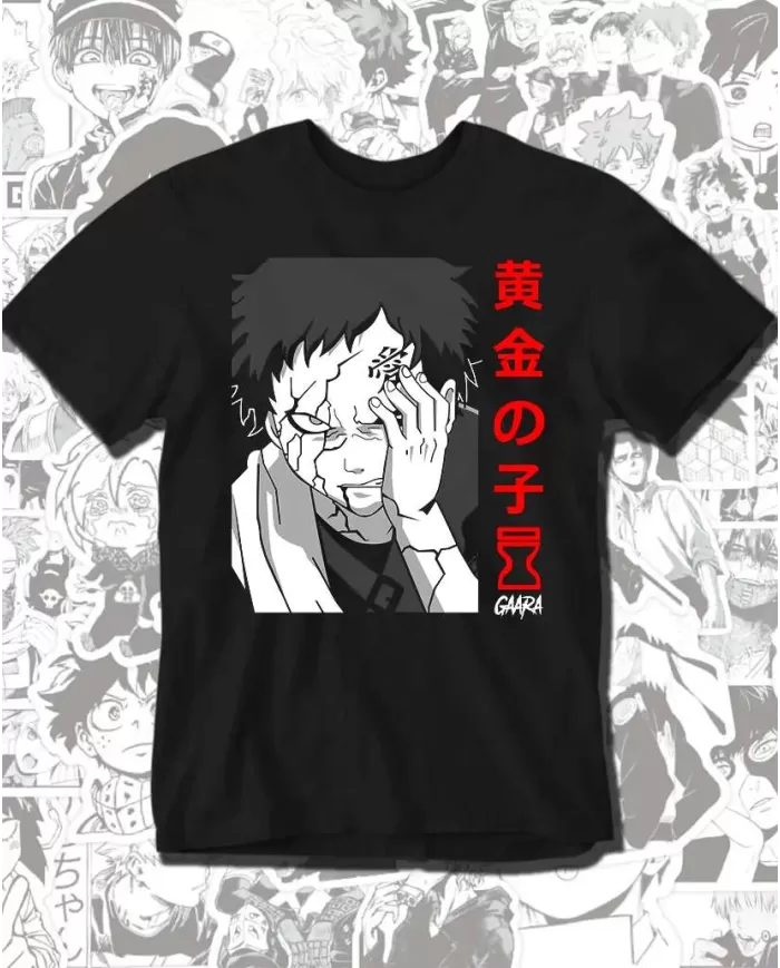 Camiseta Estampada Naruto Gaara 03 💥 Calidad Premium