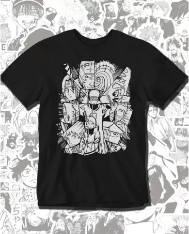 Camiseta Estampada Naruto Akatsuki 04 💥 Calidad Premium