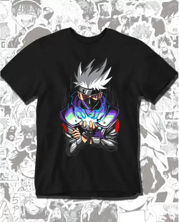 Camiseta Estampada Naruto Kakashi 02 💥 Calidad Premium