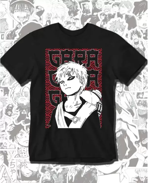 Camiseta Estampada Naruto Gaara 💥 Calidad Premium