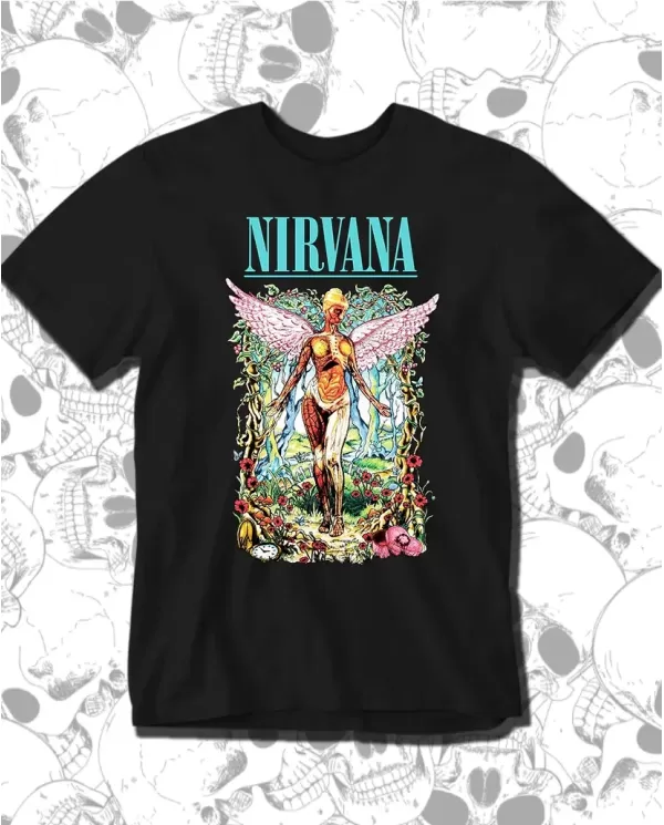 Camiseta Estampada Nirvana Color In Utero 🤟 Calidad Premium