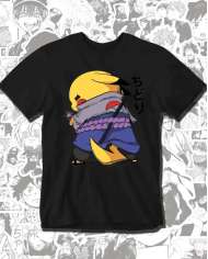 Camiseta Estampada Naruto Sasuke Pikachu 💥 Calidad Premium