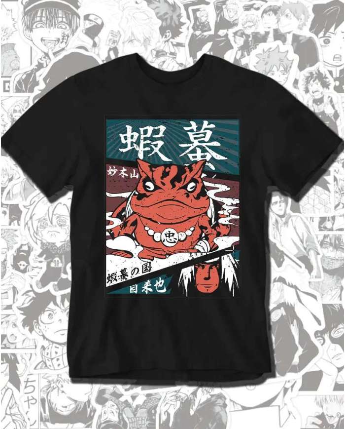 Camiseta Estampada Naruto Jiraya 03 💥 Calidad Premium