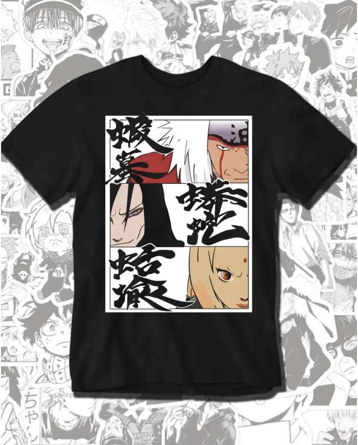Camiseta Estampada Naruto Sanin 💥 Calidad Premium