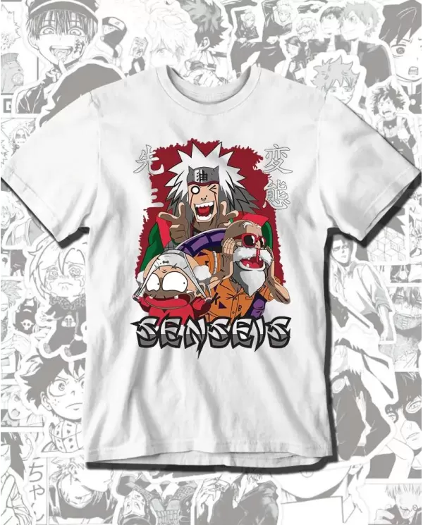Camiseta Estampada Naruto Jiraya senseis 💥 Calidad Premium
