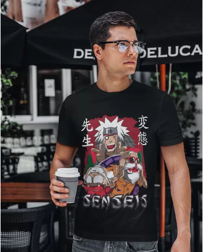 Camiseta Estampada Naruto Jiraya senseis 💥 Calidad Premium
