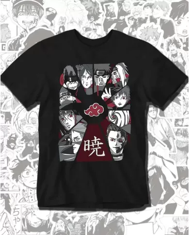 Camiseta Estampada Naruto Akatsuki 03 💥 Calidad Premium