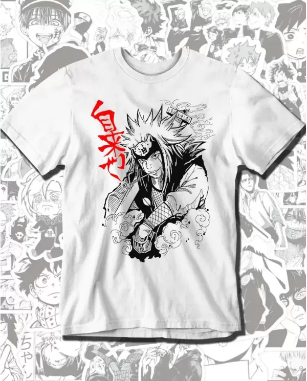 Camiseta Estampada Naruto Jiraya 02 💥 Calidad Premium