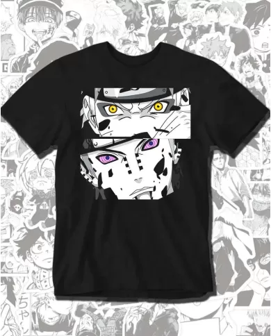 Camiseta Estampada Naruto Vs Pain 💥 Calidad Premium
