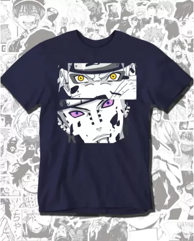 Camiseta Estampada Naruto Vs Pain 💥 Calidad Premium
