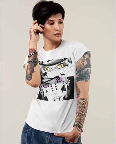 Camiseta Estampada Naruto Vs Pain 💥 Calidad Premium