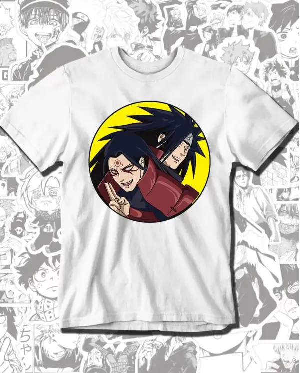 Camiseta Estampada Naruto Madara Vs Primero 💥 Calidad Premium