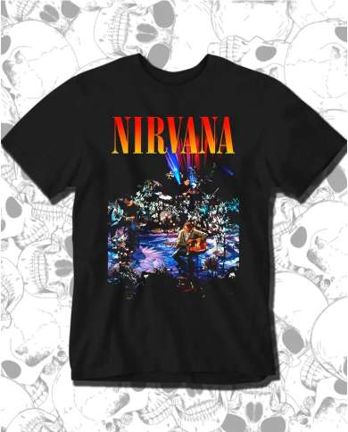 Camiseta Estampada Nirvana Unplugged In New York 🤟 Calidad Premium