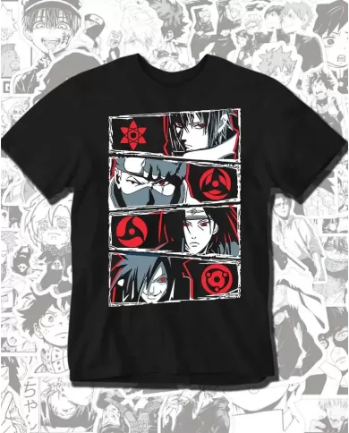 Camiseta Estampada Naruto Sharingan 💥 Calidad Premium