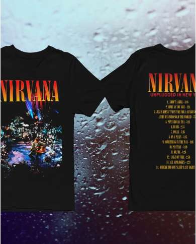 Camiseta Estampada Nirvana Unplugged In New York 🤟 Calidad Premium