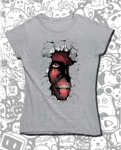 Camiseta Estampada Attack on Titan-Shingeki No Kyojin Tital Colosal 💥 Calidad Premium