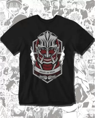 Camiseta Estampada Attack on Titan-Shingeki No Kyojin Titan Colozal 💥 Calidad Premium
