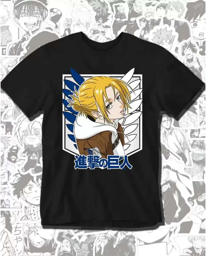 Camiseta Estampada Attack on Titan-Shingeki No Kyojin Annie Leonhart 💥 Calidad Premium