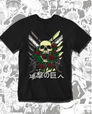 Camiseta Estampada Attack on Titan-Shingeki No Kyojin 💥 Calidad Premium