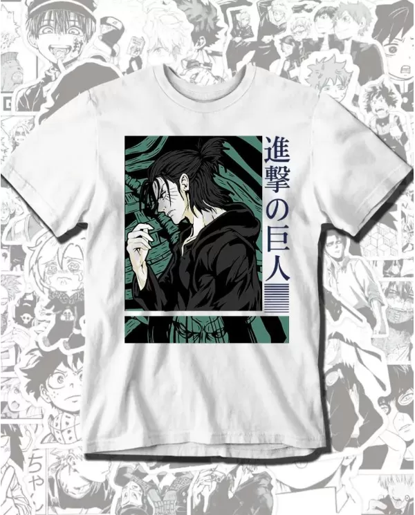 Camiseta Estampada Attack on Titan-Shingeki No Kyojin Eren Yeager Titan de Ataque 💥 Calidad Premium