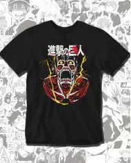 Camiseta Estampada Attack on Titan-Shingeki No Kyojin Titan Colozal 💥 Calidad Premium