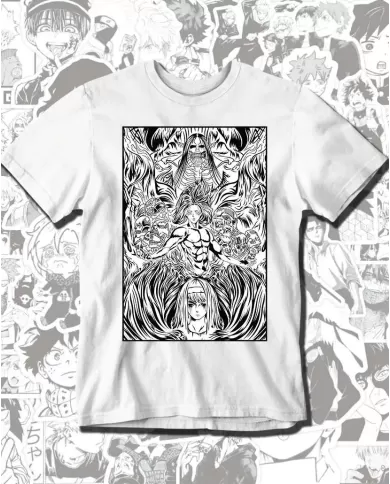 Camiseta Estampada Attack on Titan-Shingeki No Kyojin 💥 Calidad Premium