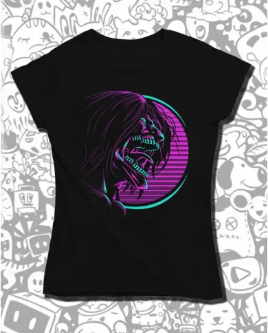 Camiseta Estampada Attack on Titan-Shingeki No Kyojin Eren Yeager Titan de Ataque 💥 Calidad Premium