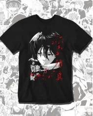 Camiseta Estampada Attack on Titan-Shingeki No Kyojin Mikasa Ackerman 💥 Calidad Premium