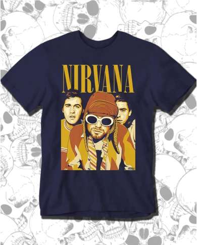 Camiseta Estampada Nirvana Yellow 🤟 Calidad Premium