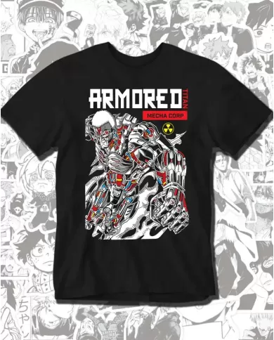 Camiseta Estampada Attack on Titan-Shingeki No Kyojin Titan Acorazado 💥 Calidad Premium
