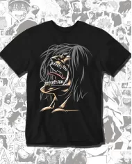 Camiseta Estampada Attack on Titan-Shingeki No Kyojin Eren Yeager Titan de Ataque 💥 Calidad Premium