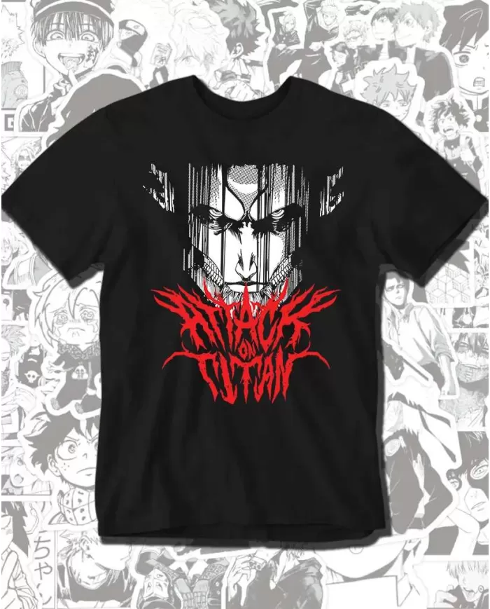Camiseta Estampada Attack on Titan-Shingeki No Kyojin 💥 Calidad Premium
