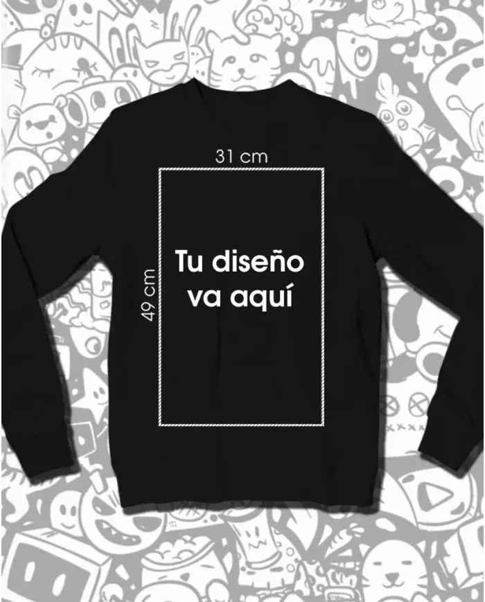 Buzo Cuello Redondo Unisex Personalizada 👕 Calidad Premium