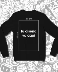 Buzo Cuello Redondo Unisex Personalizada 👕 Calidad Premium