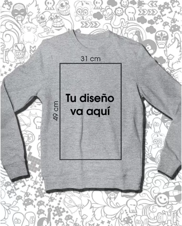 Buzo Cuello Redondo Unisex Personalizada 👕 Calidad Premium