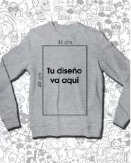 Buzo Cuello Redondo Unisex Personalizada 👕 Calidad Premium