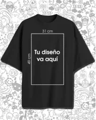 Camiseta Estampada Over sized Personalizada 👕 Calidad Premium