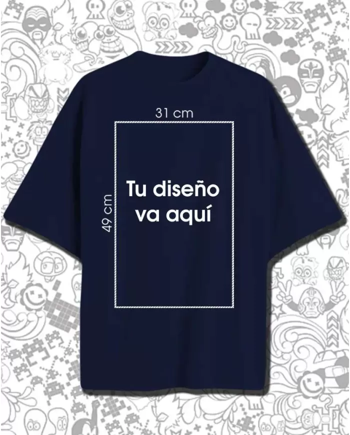 Camiseta Over sized Personalizada