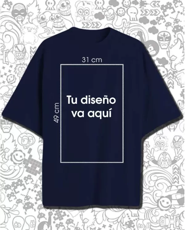 Camiseta Over sized Personalizada
