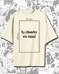 Camiseta Estampada Over sized Personalizada 👕 Calidad Premium