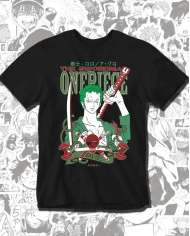 Camiseta Estampada One Piece Zoro Roronoa 03 💥 Calidad Premium