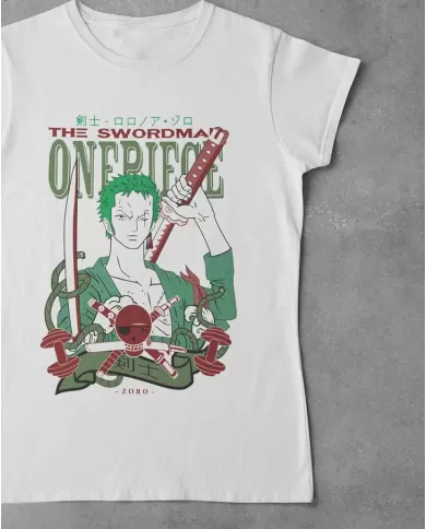 Camiseta Estampada One Piece Zoro Roronoa 03 💥 Calidad Premium