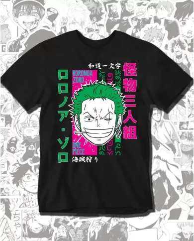 Camiseta Estampada One Piece Zoro Roronoa 02 💥 Calidad Premium