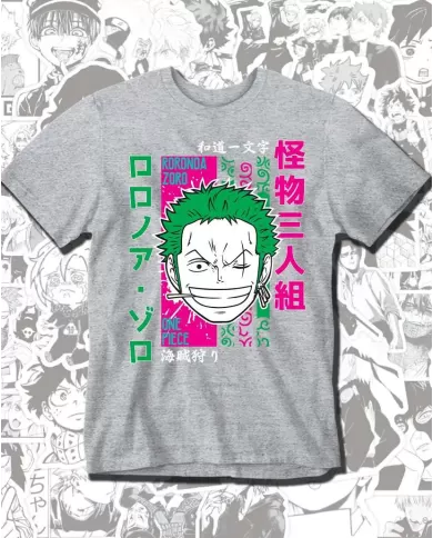 Camiseta Estampada One Piece Zoro Roronoa 02 💥 Calidad Premium