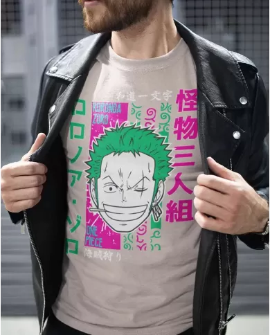 Camiseta Estampada One Piece Zoro Roronoa 02 💥 Calidad Premium